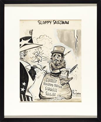 WILLIAM R. [BUD] TAMBLYN (1906-1989) Sloppy Salesman. [POLITICAL CARTOONS]